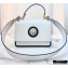 Fendi Leather Kan I F Medium Bag White/Black