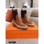 Hermes Heel Ankle Boots Brown 2020