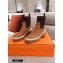 Hermes Heel Ankle Boots Brown 2020
