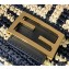 Fendi Raffia FF Medium Baguette Bag Black 2020
