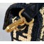 Fendi Raffia FF Medium Baguette Bag Black 2020