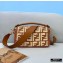 Fendi Raffia FF Medium Baguette Bag Brown 2020