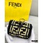 Fendi Raffia FF Nano Baguette Bag Charm Black 2020