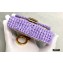 Fendi Raffia FF Nano Baguette Bag Charm Lilac 2020