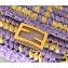 Fendi Raffia FF Nano Baguette Bag Charm Lilac 2020