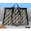 Fendi Raffia FF Medium Peekaboo X-Tote Bag Black 2020