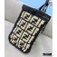 Fendi Raffia FF Medium Peekaboo X-Tote Bag Black 2020