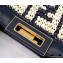 Fendi Raffia FF Medium Peekaboo X-Tote Bag Black 2020