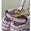 Fendi Leather Peekaboo Iconic Mini Interlace Bag Lilac 2020