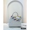 Fendi Leather Peekaboo Iconic Mini Interlace Bag White 2020