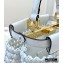 Fendi Leather Peekaboo Iconic Mini Interlace Bag White 2020