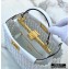Fendi Leather Peekaboo Iconic Mini Interlace Bag White 2020