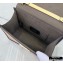 Fendi Leather Kan I F Mini Bag Light Yellow/Nude/Baby Blue