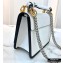 Fendi Leather Kan I F Mini Bag White/Black