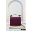 Fendi Leather Kan I F Mini Bag Burgundy
