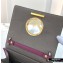 Fendi Leather Kan I F Mini Bag Burgundy