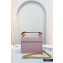 Fendi Leather Kan I F Mini Bag Pink