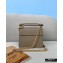 Fendi Leather Kan I Mini Bag FF Embossed Etoupe