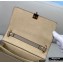 Fendi Leather Kan I Mini Bag FF Embossed Etoupe