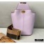 Fendi Leather Guitar One-shoulder Mini Bag Pink 2020