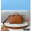 Fendi Heat-stamped FENDI ROMA By The Way Medium Boston Bag Brown 2020