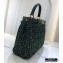 Fendi Jacquard Fabric Interlace Peekaboo Iconic Medium Bag Green 2020