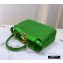 Fendi Leather Peekaboo Iconic Medium Interlace Bag Green 2020