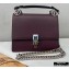 Fendi Leather Kan I Mini Bag Burgundy