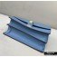 Fendi Leather Kan I Mini Bag Blue
