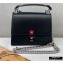 Fendi Leather Kan I Mini Bag Black