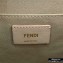 Fendi Leather Kan I Medium Bag FF Embossed White
