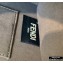 Fendi Leather Kan I F Mini Bag Black/Creamy/Blue