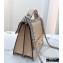 Fendi Leather Kan I Medium Bag Studs Nude