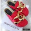 JW Anderson Chain Loafer Mules Red