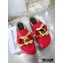 JW Anderson Chain Loafer Mules Red