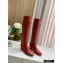 Louis Vuitton Heel 5cm Nightfall High Tight Boots Red 2020