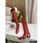 Louis Vuitton Heel 5cm Nightfall High Tight Boots Red 2020