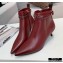 Louis Vuitton Heel 5.5cm Call Back Ankle Boots Burgundy 2020