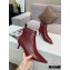 Louis Vuitton Heel 5.5cm Call Back Ankle Boots Burgundy 2020