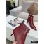 Louis Vuitton Heel 5.5cm Call Back Ankle Boots Burgundy 2020