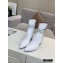 Louis Vuitton Heel 9.5cm Calfskin/Canvas Ankle Boots White 2020