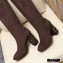 Louis Vuitton Heel 6.5cm Bliss High Tight Boots Suede Coffee 2020