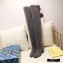 Louis Vuitton Heel 6.5cm Bliss High Tight Boots Suede Gray 2020