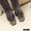 Louis Vuitton Heel 6.5cm Bliss High Tight Boots Suede Gray 2020