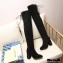 Louis Vuitton Heel 6.5cm Bliss High Tight Boots Suede Black 2020