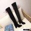 Louis Vuitton Heel 6.5cm Bliss High Tight Boots Suede Black 2020