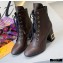 Louis Vuitton Heel 6.5cm Bliss Ankle Boots Laces Coffee 2020