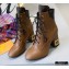 Louis Vuitton Heel 6.5cm Bliss Ankle Boots Laces Brown 2020