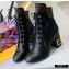 Louis Vuitton Heel 6.5cm Bliss Ankle Boots Laces Black 2020