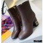Louis Vuitton Heel 6.5cm Bliss Ankle Boots Coffee 2020